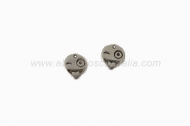 EMOTICONO GUIO LENGUA ZAMAK BAO PLATA 12mm