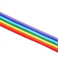 1 METRO DE CINTA ELÁSTICA ORGULLO LGTBI ARCOIRIS 10mm