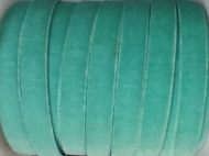 1 metro de cinta de terciopelo elstico turquesa claro 10 mm
