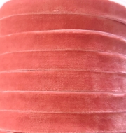 1 metro de cinta de terciopelo Rosa colorete 10 mm