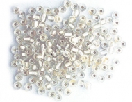 20 GR ROCALLA 7/0 (3mm) TRANSPARENTE EFECTO PLATA