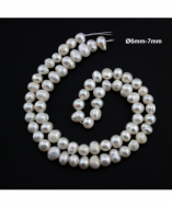Tira de 60 perlas naturales cultivadas 6mm-7mm