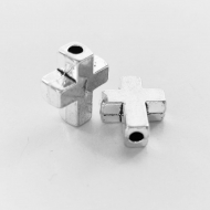 5 CRUCES PLATA ANTIGUA 15x12x5mm