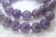 5 BOLAS PIEDRA AMATISTA 10mm