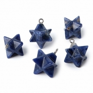 Colgante de Sodalita natural Estrella Merkaba