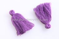 5 BORLAS ALGODN MORADO 2 cm