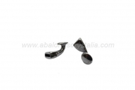 CIERRE BOTN ZAMAK BAO PLATA 29x10mm (paso 10x3mm)