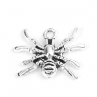 10 COLGANTES ARAA PLATA ANTIGUA 19x14mm