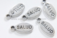 10 COLGANTES CHAPITA SALUD 15x7x1.30 mm