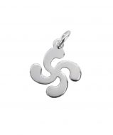 Colgante Lauburu smbolo vasco 12mm Plata de Ley 925