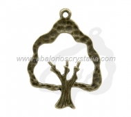 COLGANTE �RBOL HUECO BRONCE 29x21mm