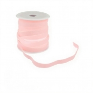 1 bobina 20 metros terciopelo elstico rosa claro 10mm