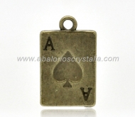 COLGANTE CARTA AS BRONCE 21x13mm