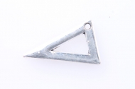 5 COLGANTES CARTABN PLATA ANTIGUA 20x12mm