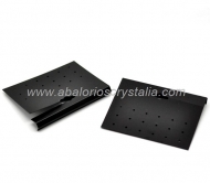 5 SOPORTES DE PLSTICO PARA PENDIENTES 7.5x5.9cm (negro)