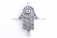 5 CONECTORES PLATA ANTIGUA MANO DE F�TIMA/ HAMSA 35x21cm