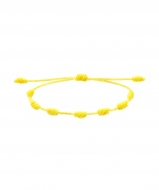 1 Pulsera de los 7 nudos ajustable macram amarillo