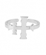 Anillo Cruz de Caravaca, Acero Plateado