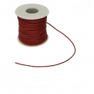 Bobina de Algodn Encerado 1.5mm Rojo Oscuro 40 metros aprox.