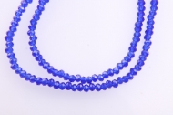 TIRA DE 140 RONDELES CRISTAL AZUL COBALTO 3mm