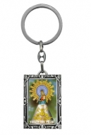 Llavero metal aleacin Virgen del Pilar a color