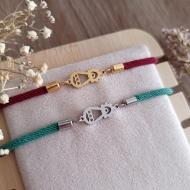 Pulsera Virgen de Covadonga Silueta de Acero (Plateado o Dorado)