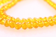 TIRA DE 90 RONDELES CRISTAL NARANJA 6mm