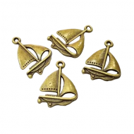 COLGANTE VELERO BRONCE 23x17mm
