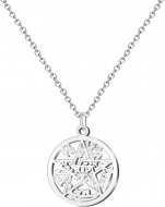 Colgante Tetragramaton calado Acero color Plateado 16x16mm