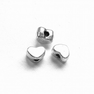 15 Abalorios corazn 7x6mm