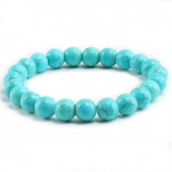 PULSERA PIEDRA NATURAL HOWLITA TURQUESA TEIDA 6mm