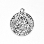 5 COLGANTES MEDALLA N Sra del Roco PLATA ANTIGUA 23x20mm