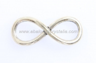5 CONECTORES INFINITO DORADO 30x12mm