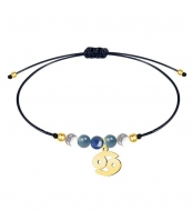 Pulsera Zodiaco con abalorios de piedra. C�ncer