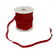 1 bobina 20 metros terciopelo el�stico rojo 10mm