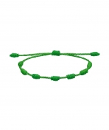 1 Pulsera de los 7 nudos ajustable macram verde