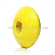25 DONUTS DE MADERA 10x5 mm AMARILLO