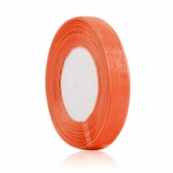 1 METRO DE CINTA DE ORGANZA 10mm NARANJA