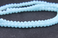TIRA DE 130 RONDELES CRISTAL AZUL CLARO OPACO 4mm