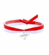 Pulsera Bandera y Mapa de Cantabria, Acero Plateado