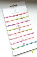 Lote de 8 pulseras de los 7 nudos ajustable macram multicolor flor