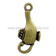5 COLGANTES LMPARA MARAVILLOSA BRONCE 24x11mm