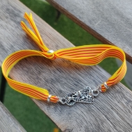 Pulsera fallera virgen de los desamparados con senyera