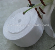 1 METRO DE CINTA DE RASO 39mm BLANCO