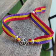 Pulsera conector estrella y cinta de la repblica de Espaa