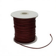 Bobina de hilo encerado coreano (granate) 2mm aprox. 75 metros aprox.