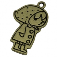 5 CAPERUCITAS BRONCE 30x20mm