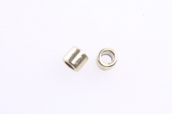 20 ABALORIOS TUBO DORADO 5x4.5mm