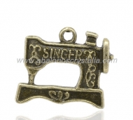 COLGANTE M�QUINA DE COSER BRONCE 20x17mm