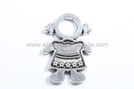 5 NI�AS PLATA ANTIGUA 21x15mm